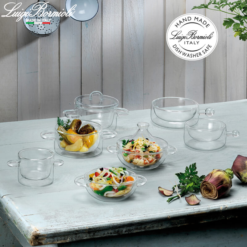 25 cl - Thermic Glass Saucepan With Lid In Thermal Glass - Set 2 Pieces