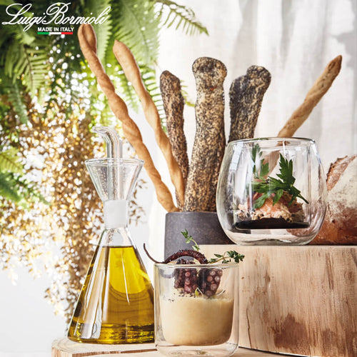 25 Cl Bormioli Luigi Thermic Glass Oliera Tonda In Vetro Borosilicato