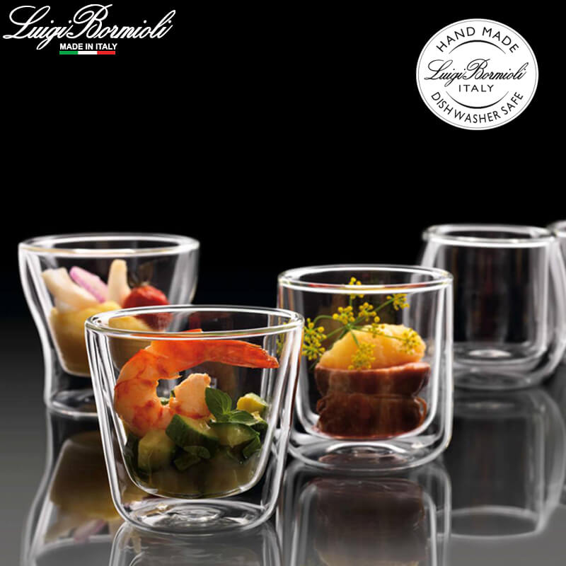 11 Cl Bormioli Luigi Thermic Glass Chopin Bicchierino Caffe In Vetro Borosilicato Set 2 Pezzi