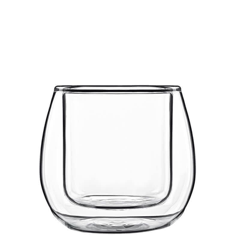 22 Cl Bormioli Luigi Thermic Glass Ametista Bicchiere Cappuccino In Vetro Borosilicato Set 2 Pezzi