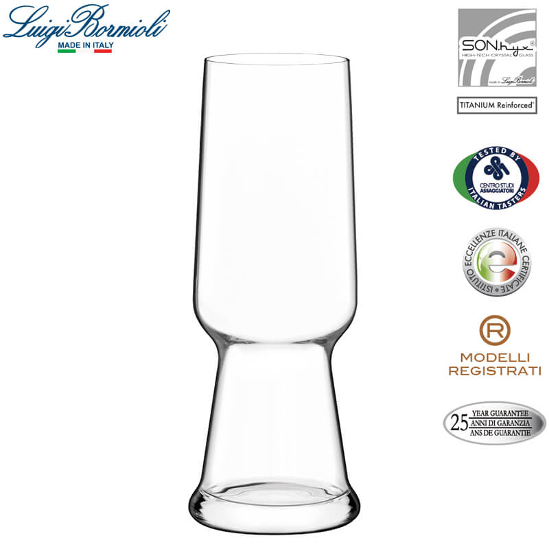 54 Cl Bormioli Luigi Birrateque Pilsner Bicchiere Birra In Vetro Set 6 Pezzi