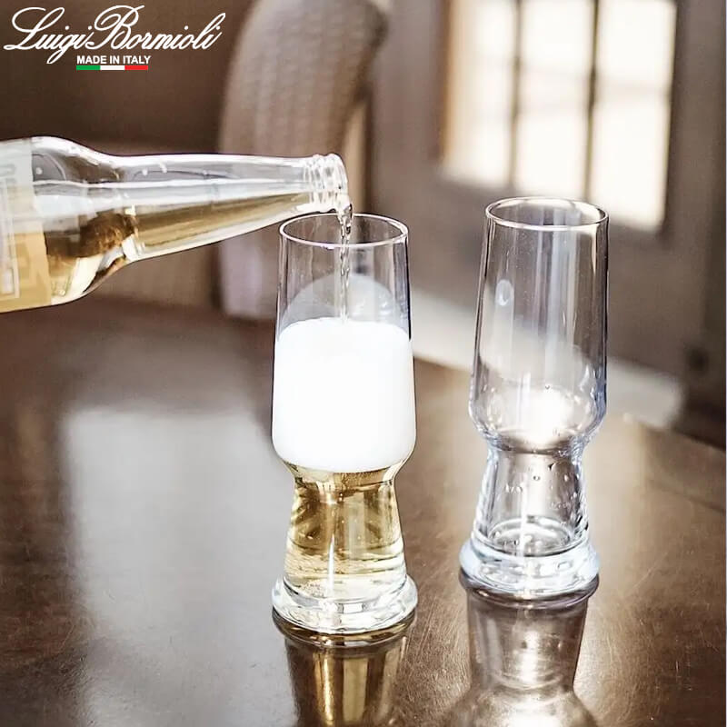 54 Cl Bormioli Luigi Birrateque Pilsner Bicchiere Birra In Vetro Set 6 Pezzi