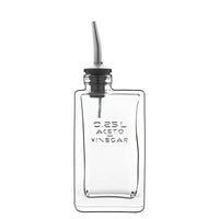 25 Cl Bormioli Luigi Optima Acetiera In Vetro Con Beccuccio Versatore