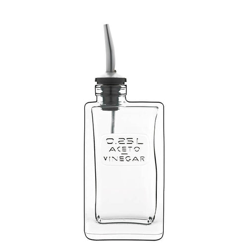 25 Cl Bormioli Luigi Optima Acetiera In Vetro Con Beccuccio Versatore