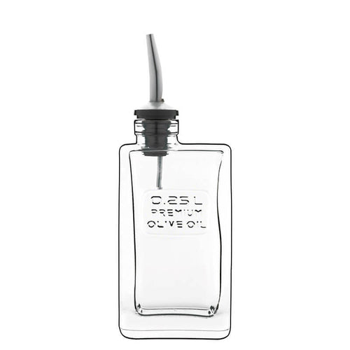 25 Cl Bormioli Luigi Optima Oliera In Vetro Con Beccuccio Versatore