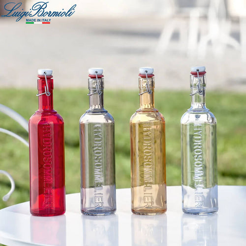 1 Litro Bormioli Luigi Optima Bottiglia Acqua Con Tappo In Vetro