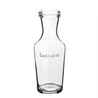 1 Litro Bormioli Luigi Lock Eat Caraffa In Vetro Set 12 Pezzi