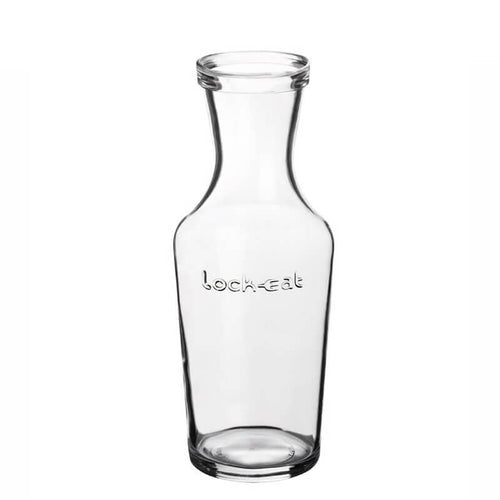 1 Litro Bormioli Luigi Lock Eat Caraffa In Vetro Set 12 Pezzi