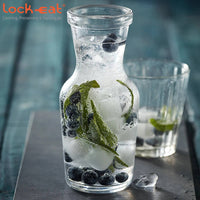 50 Cl Bormioli Luigi Lock Eat Caraffa In Vetro Set 12 Pezzi
