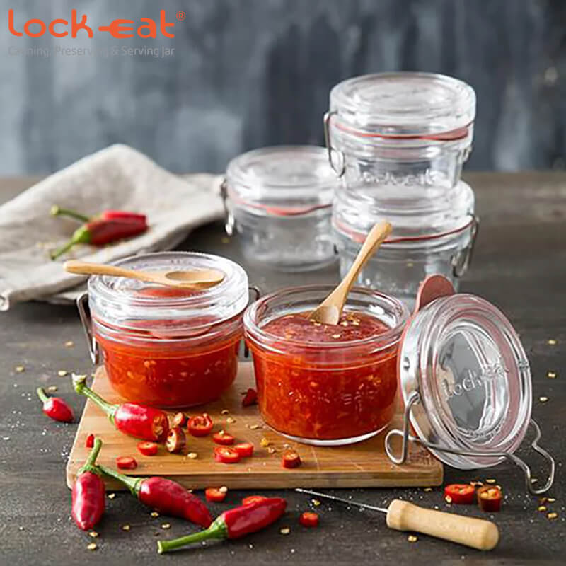 20 Cl Bormioli Luigi Lock Eat Vasetto Ermetico In Vetro Set 24 Pezzi
