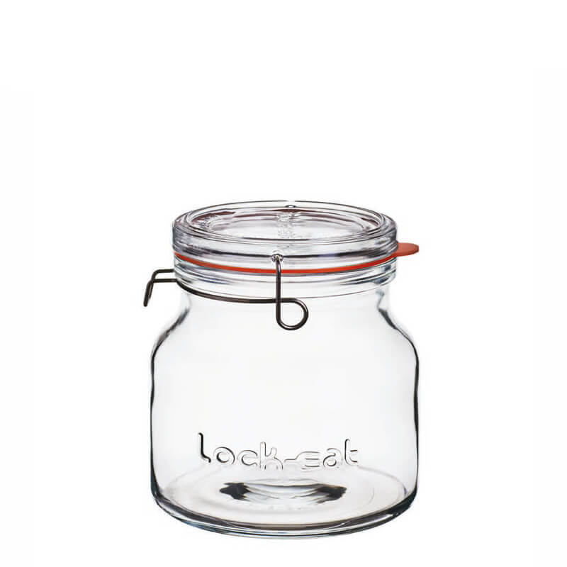 150 Cl Bormioli Luigi Lock Eat Vasetto Ermetico In Vetro Set 6 Pezzi