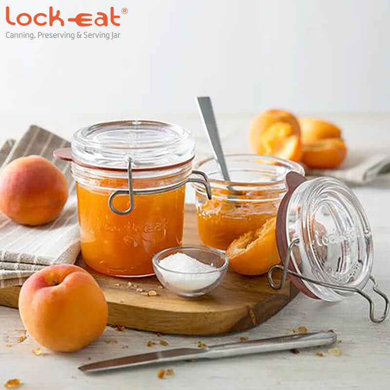 20 Cl Bormioli Luigi Lock Eat Vasetto Ermetico In Vetro Set 6 Pezzi