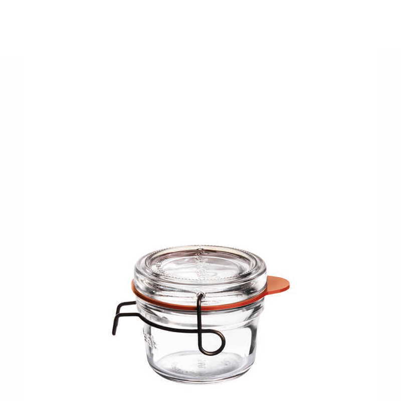 12 5 Cl Bormioli Luigi Lock Eat Vasetto Ermetico In Vetro Set 6 Pezzi