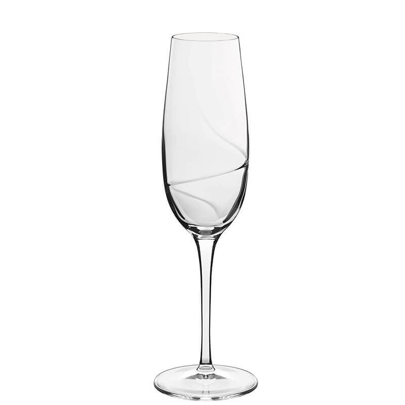 23 5 Cl Bormioli Luigi Aero Calice Flute In Vetro Set 6 Pezzi