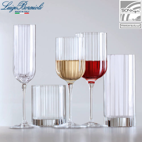 28 Cl Bormioli Luigi Bach Calice Vino Bianco In Vetro Set 4 Pezzi