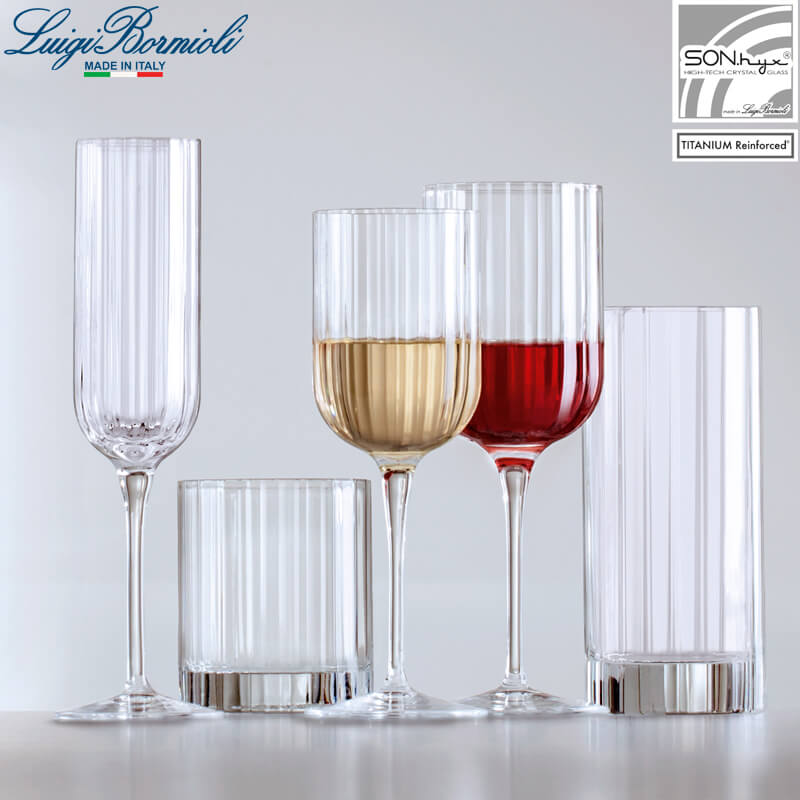 28 Cl Bormioli Luigi Bach Calice Vino Bianco In Vetro Set 4 Pezzi