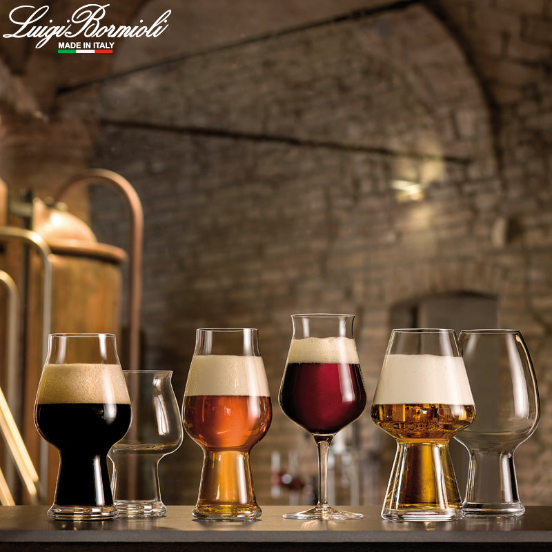 42 Cl Bormioli Luigi Birrateque Beer Tester Calice Birra In Vetro Set 6 Pezzi