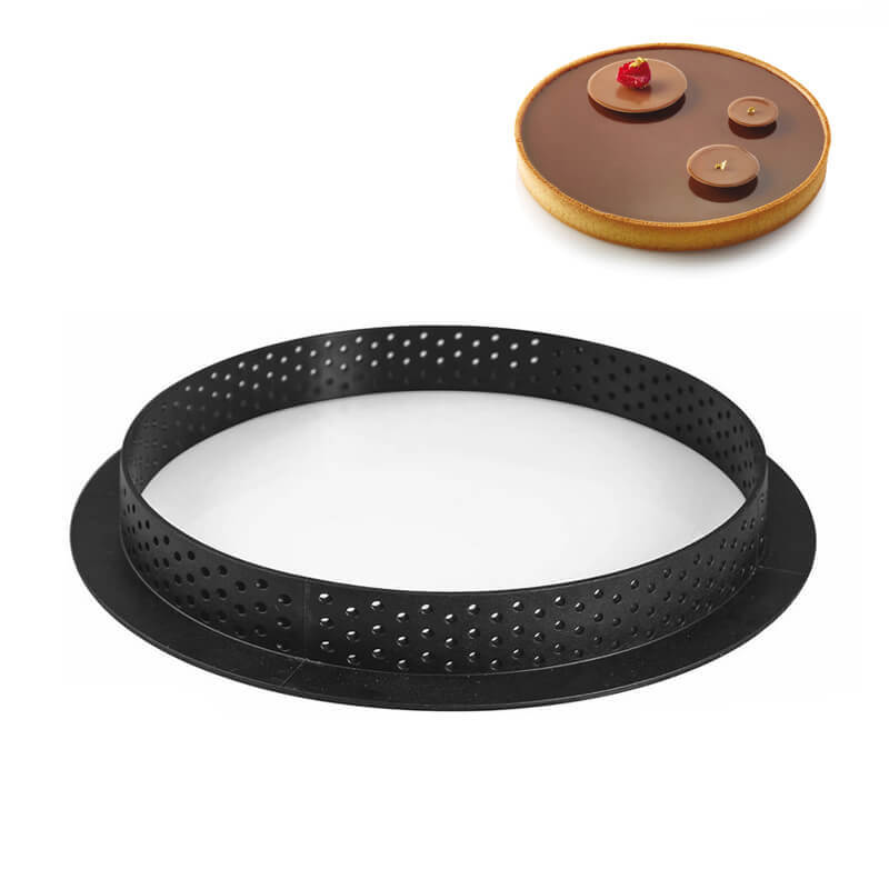 19 Cm Silikomart Tarte Ring Stampo Anello Microforato Antiaderente In Silicone