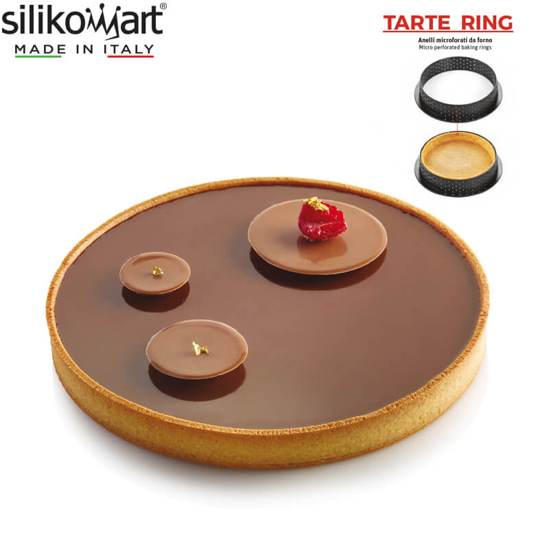 19 Cm Silikomart Tarte Ring Stampo Anello Microforato Antiaderente In Silicone