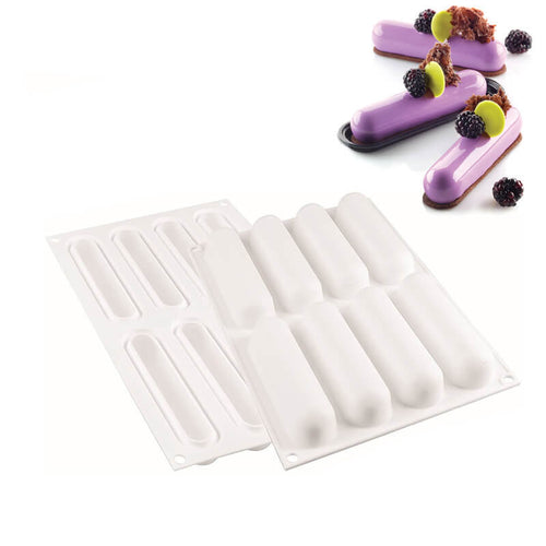 8 Forme Silikomart Fingers Kit Stampo Eclair In Silicone