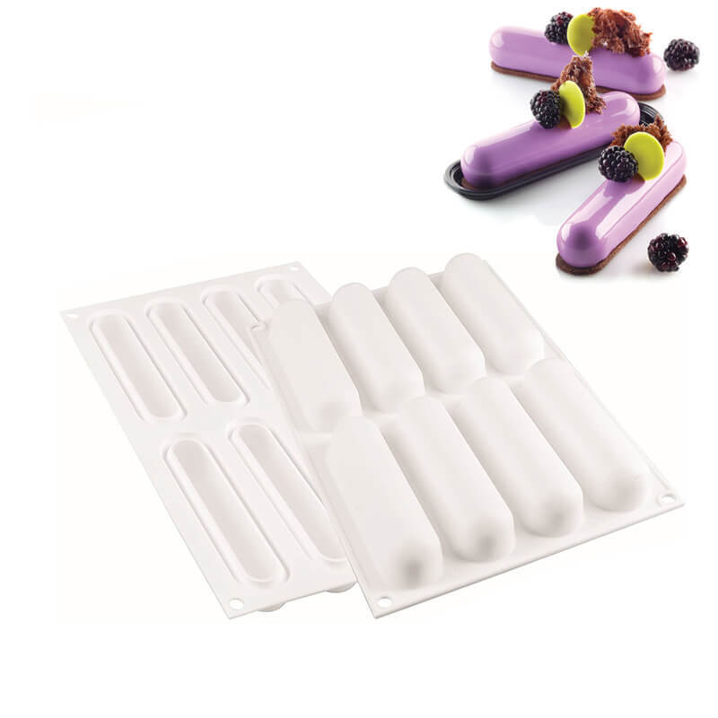 8 Forme Silikomart Fingers Kit Stampo Eclair In Silicone