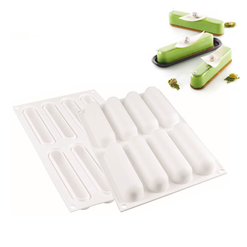 8 Forme Silikomart Eclair Fashion Stampo Eclair In Silicone