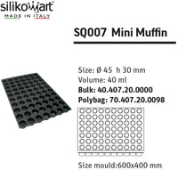 6 9 Cm Silikomart Sq009 Stampo Muffin In Silicone