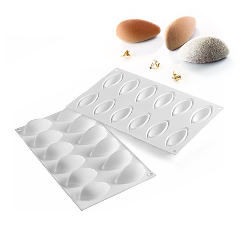 12 Forme Silikomart Mini Quenelle Stampo Quenelle In Silicone
