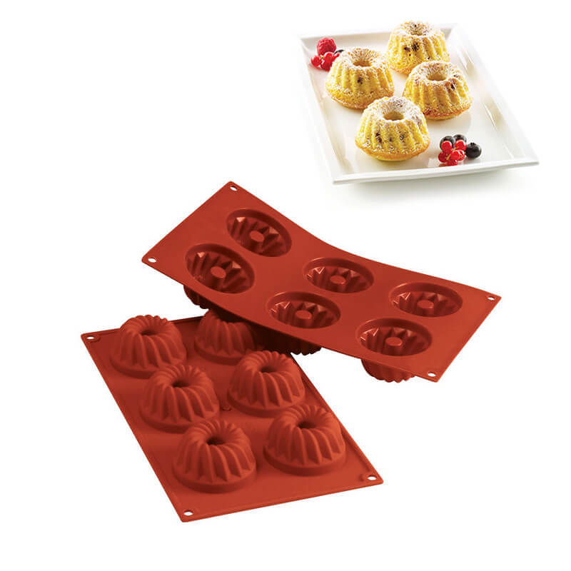 6 Forme Silikomart Classic Stampo Gugelhopf In Silicone