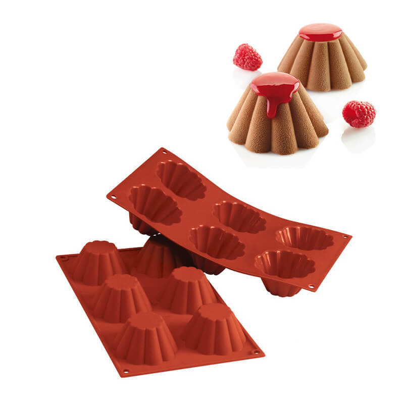 6 Forme Silikomart Classic Stampo Briochette In Silicone