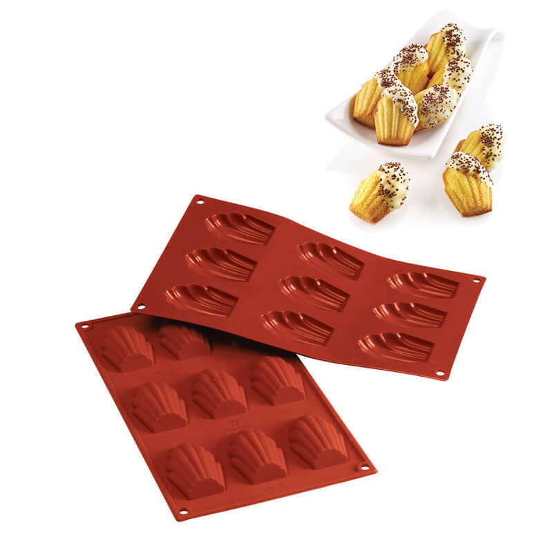 9 Forme Silikomart Classic Stampo Madeleine In Silicone