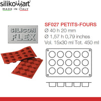 15 Forme Silikomart Classic Stampo Petits Fours In Silicone