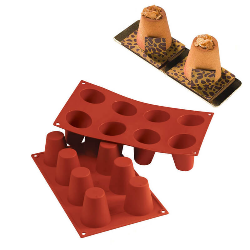 8 Forme Silikomart Classic Stampo Baba In Silicone