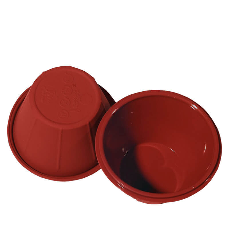8 Cm Silikomart Sft813 Stampo Cream Caramel Rotondo Antiaderente In Silicone