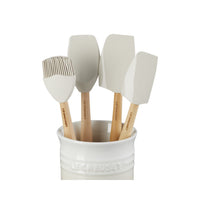 Le Creuset Craft Evolution Set Spatole Cucina In Silicone Con Contenitore In Gres Vetrificato Set 5 Pz