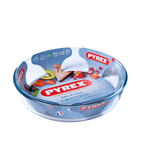 26 Cm Pyrex Bake And Enjoy Tortiera Rotondo In Vetro Borosilicato