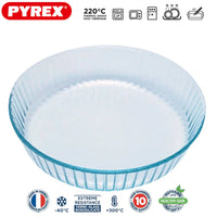 26 Cm Pyrex Cook And Freeze Tortiera Rotondo In Vetro Borosilicato