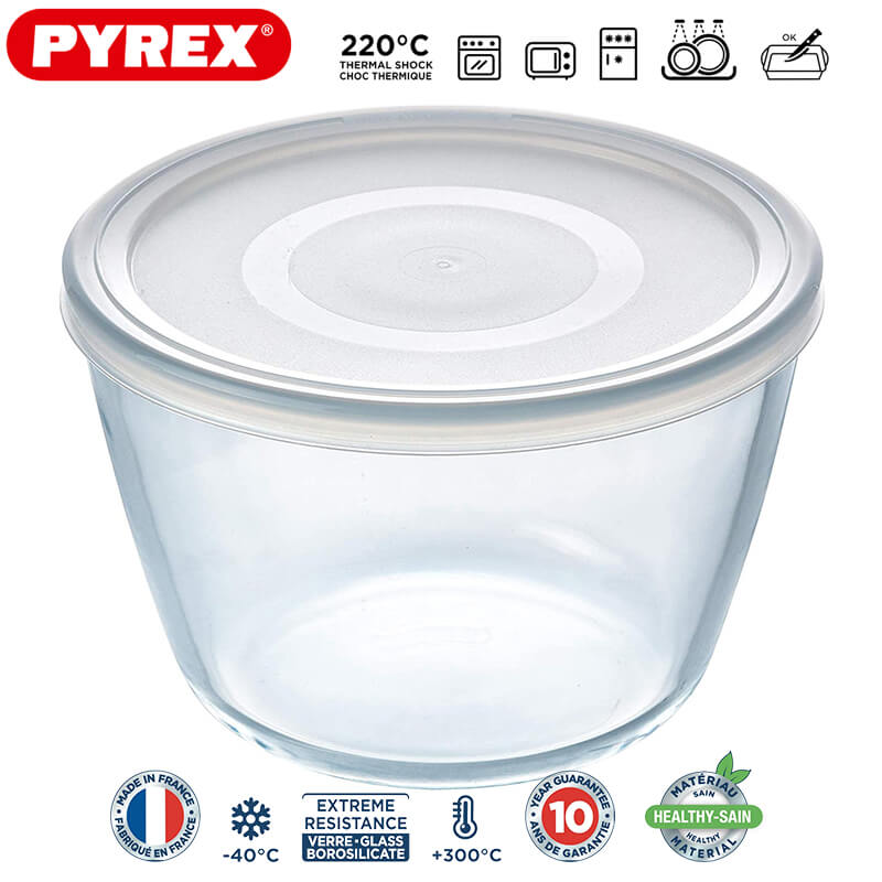 Pyrex Cook And Freeze Contenitore Per Alimentirotondo In Vetro Borosilicato
