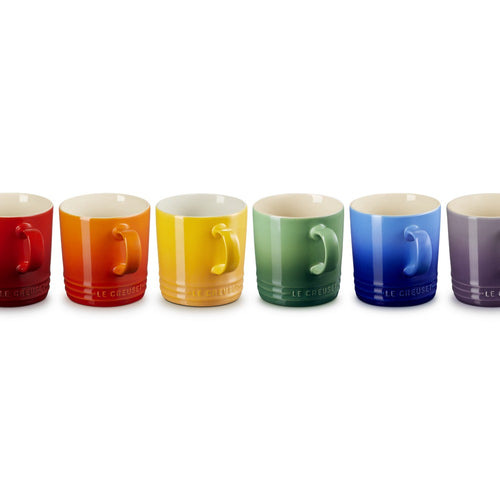 35 cl - Le Creuset London Tazza Mug In Gres Vetrificato Set 6 Pz