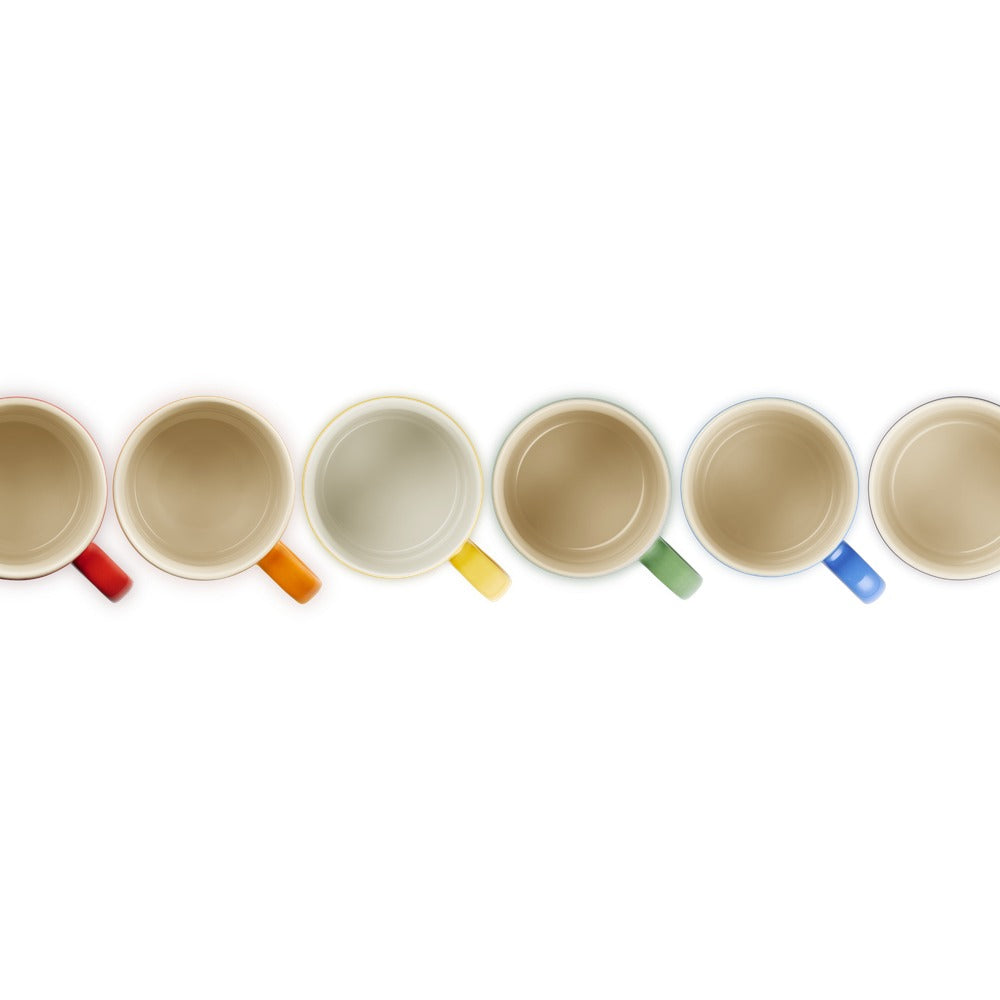 35 cl - Le Creuset London Tazza Mug In Gres Vetrificato Set 6 Pz