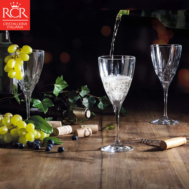 28 Cl Rcr Chic Calice Multiuso In Vetro Set 6 Pezzi