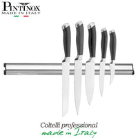 Pintinox Professionali Ceppo Coltello In Acciaio Inox Legno