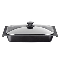 41X29 Cm Pintinox Efficient Cuociforno Rettangolare In Alluminio Con Coperchio
