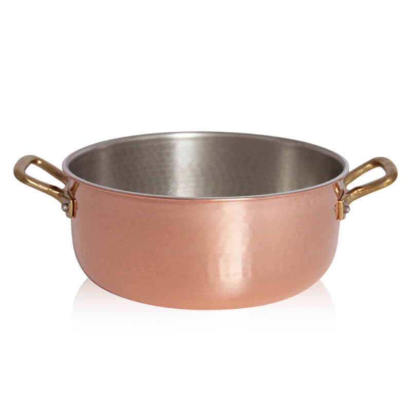 Pintinox Rame Casseruola Bassa In Rame Stagnato