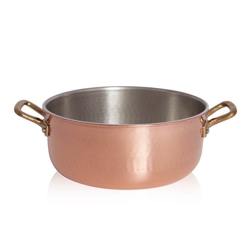 Pintinox Rame Casseruola Bassa In Rame Stagnato