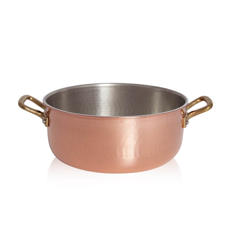 Pintinox Rame Casseruola Bassa In Rame Stagnato