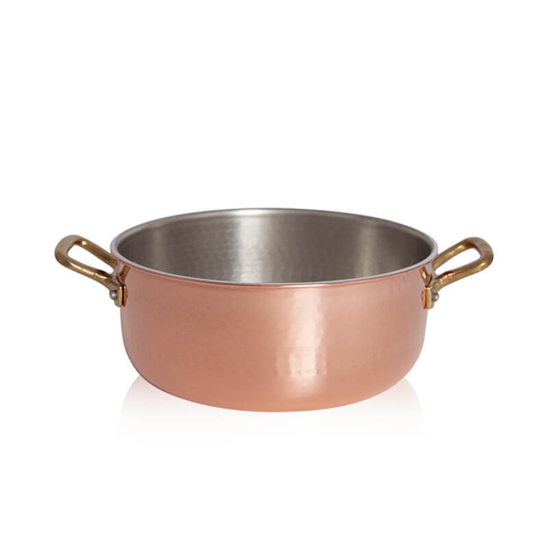 Pintinox Rame Casseruola Bassa In Rame Stagnato