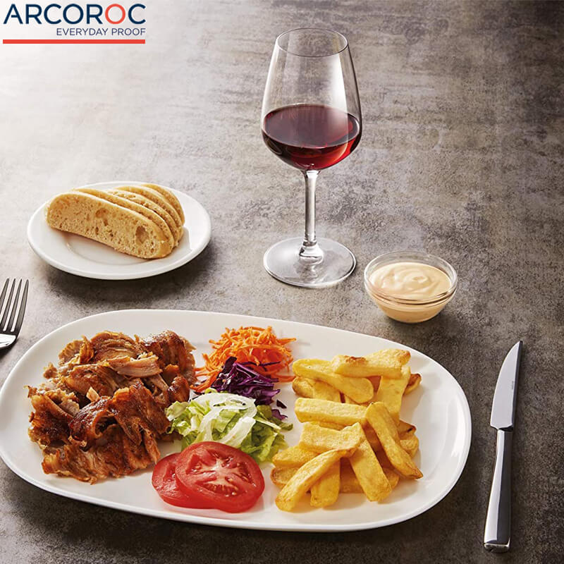 37 Cl Arcoroc Domaine Calice Vino Rosso In Vetro Temperato Set 6 Pezzi