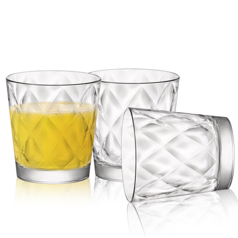 24 Cl Bormioli Rocco Kaleido Bicchiere Acqua In Vetro Set 6 Pezzi
