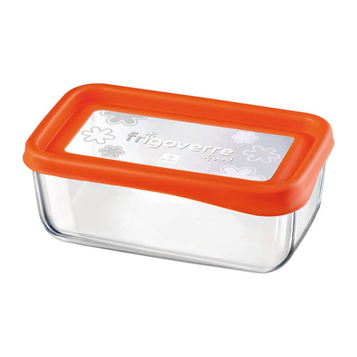 21X13 Cm Bormioli Rocco Frigoverre Fun Contenitore Per Alimenti Rettangolare In Vetro